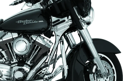 Kuryakyn Deluxe Neck Covers 95-07 Touring Models Chrome - Kuryakyn