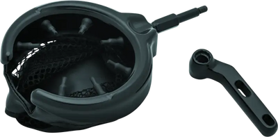Kuryakyn Drink Holder With Basket Perch Mount Gloss Black - Kuryakyn