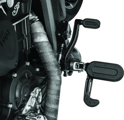Kuryakyn Heavy Industry Shift & Brake Peg Black for motorcycle foot controls
