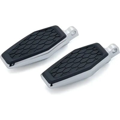Chrome Kuryakyn Hex Pegs with Adapters for motorcycle foot pegs, stylish and durable