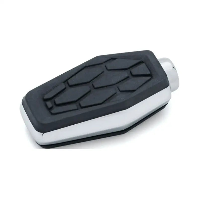 Kuryakyn Hex Shift Peg Chrome with black rubber tread for smooth shift control