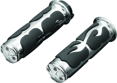 Kuryakyn ISO Flame Grips Dual Cable Chrome - 6260 - Controls