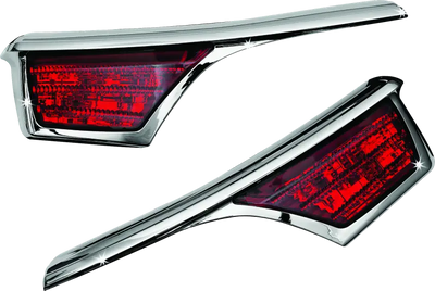 Kuryakyn L.E.D. Passenger Armrest Trim With Turn Signal 06-17 GL1800 Chrome - Kuryakyn