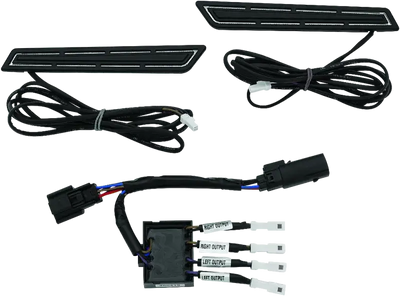 Kuryakyn LED Saddlebag Hinge Accents Black - Lights