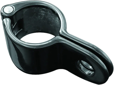 Black metal clamp with silver bolt for Kuryakyn Magnum Quick Clamp 1 1/4inch