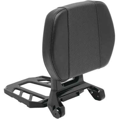 Kuryakyn Neo Driver black leather passenger seat with frame and footrests