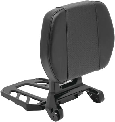 Kuryakyn Neo Driver black leather passenger seat with chrome accents