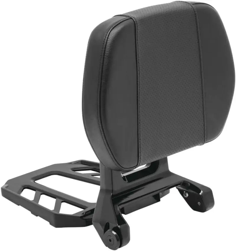 Kuryakyn Neo Driver black leather passenger seat with chrome accents