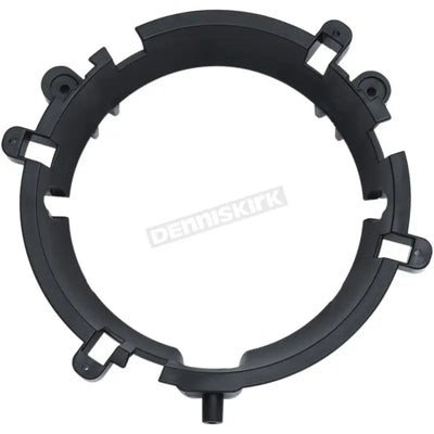 Black plastic circular mounting bracket for Kuryakyn Orbit Headlight Adapter