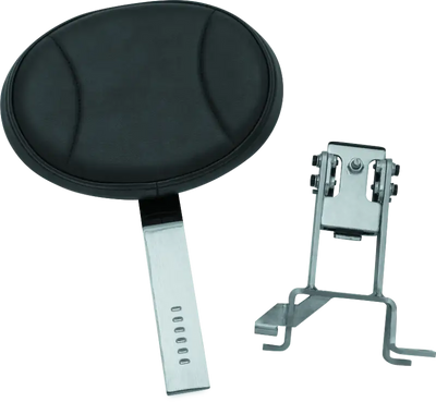 Kuryakyn Plug-N-Go Driver Backrest 14-Up Indian Black Pad, Chrome - Kuryakyn
