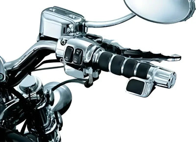 Kuryakyn Premium ISO Grip With Contoured Throttle Boss Throttle-By-Wire Chrome - 6343 - Controls