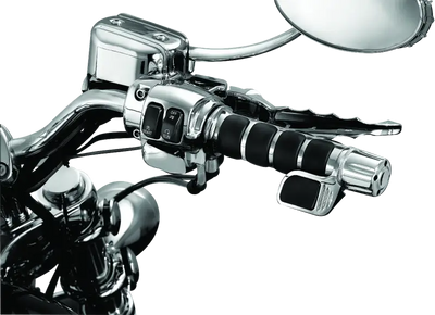 Kuryakyn Premium ISO Grip With Contoured Throttle Boss Throttle-By-Wire Chrome - 6343 - Controls