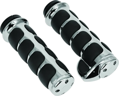 Kuryakyn Premium ISO Grips Without Throttle Boss Throttle-By-Wire Chrome - 6227 - Controls