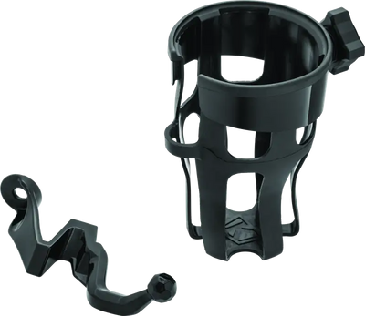 Kuryakyn Reflex Drink Holder black plastic bottle mount with strap
