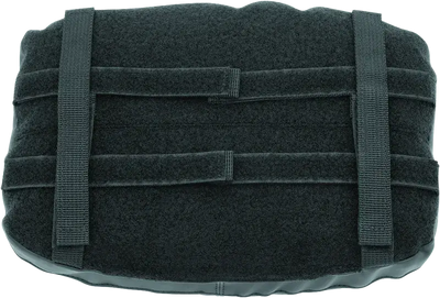 Black tactical cushion with straps for Kuryakyn Removable Luggage Backrest Pad