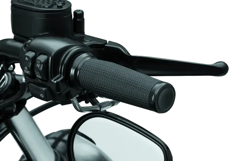 Kuryakyn Thresher Grips Dual Cable Black - ergonomic, durable, and sleek motorcycle handlebar grips for superior control.