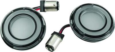 Kuryakyn Tracer L.E.D. Turn Signal Inserts Red/Red Smoke Lens Rear - Lights
