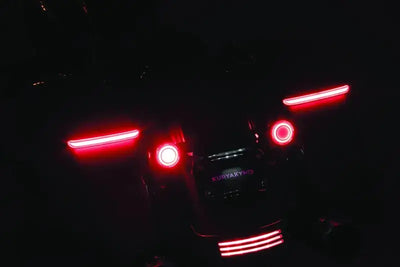 Kuryakyn Tracer L.E.D. Turn Signal Inserts Red/Red Smoke Lens Rear - Lights