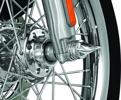 Kuryakyn Twisted Axle Caps Chrome - Engine Components