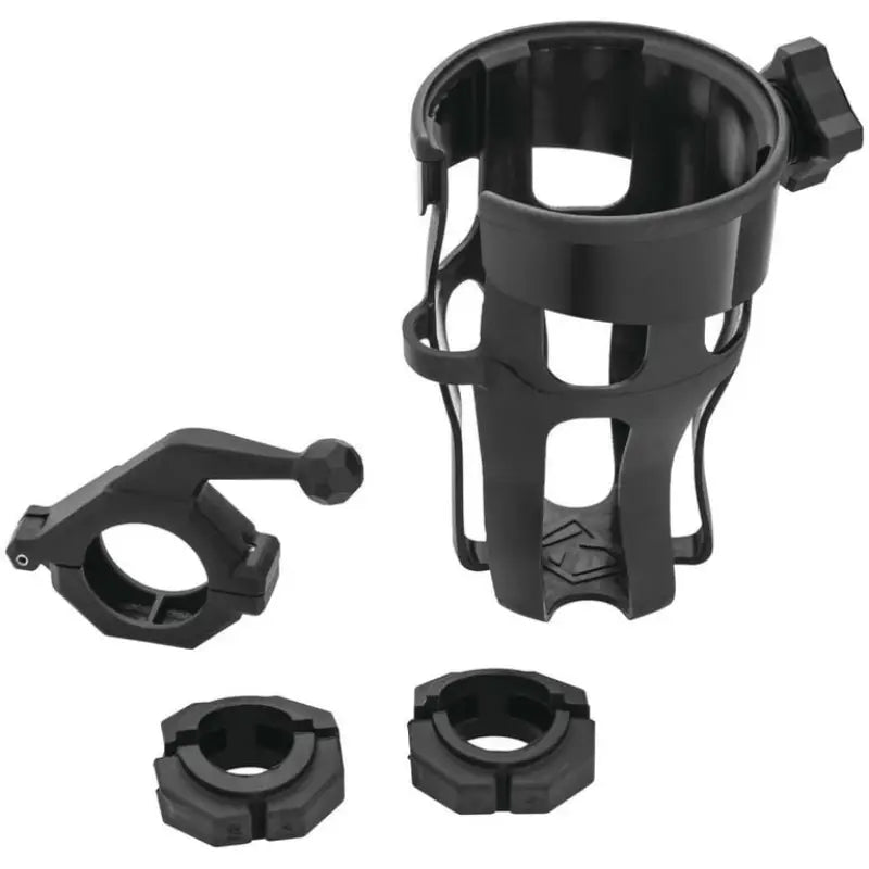 Kuryakyn Universal Reflex black plastic bike drink holder with clamp