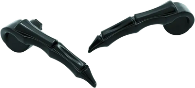 Sleek black curved Kuryakyn Zombie saddlebag latch handle