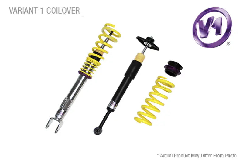 Variant 1 coilover suspension components for Volkswagen Tiguan with or without electronic dampers