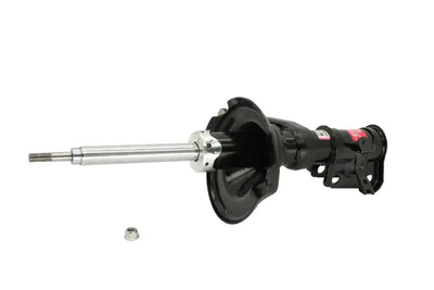 Black and silver car strut assembly for Honda Civic with KYB Excel-G shocks