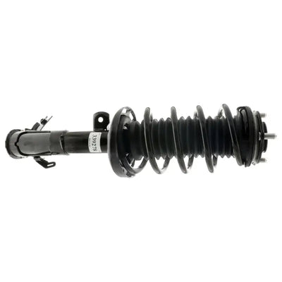 Black strut assembly with coil spring for Honda Civic Sedan Strut Plus front left