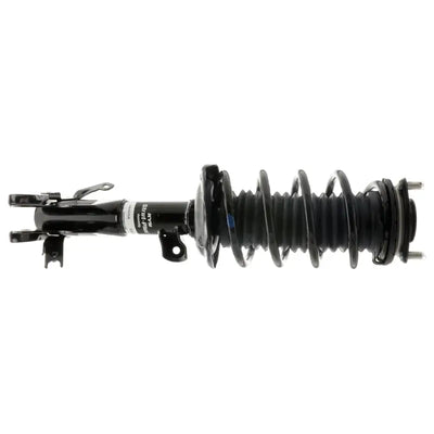 Black strut assembly with coil spring for Honda Civic Sedan Strut Plus front left