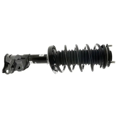 Black strut assembly with coil spring for Honda Civic Sedan Strut Plus front left