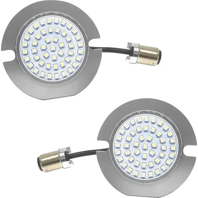 Two flat lense led inserts from Letric Lighting Co LLC for bright lighting enhancement