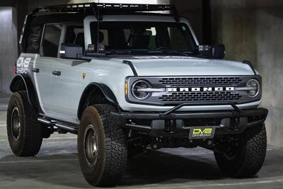 License Plate Relocation Kit Relocates Below The Center At An Angle On Front Bumper; Powder Coated; Black; Steel
