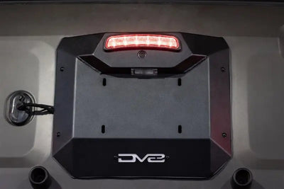 License Plate Relocation Kit Relocates To OEM Spare Tire Location Once Removed; Retains Light mount/ Back-up Camera