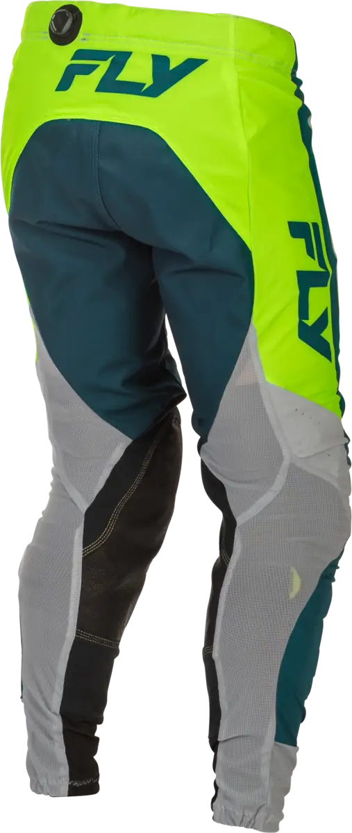 Lite Pants Grey/Lime/Teal Sz 36 - FLY RACING