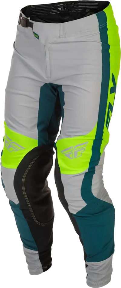 Lite Pants Grey/Lime/Teal Sz 36 - FLY RACING