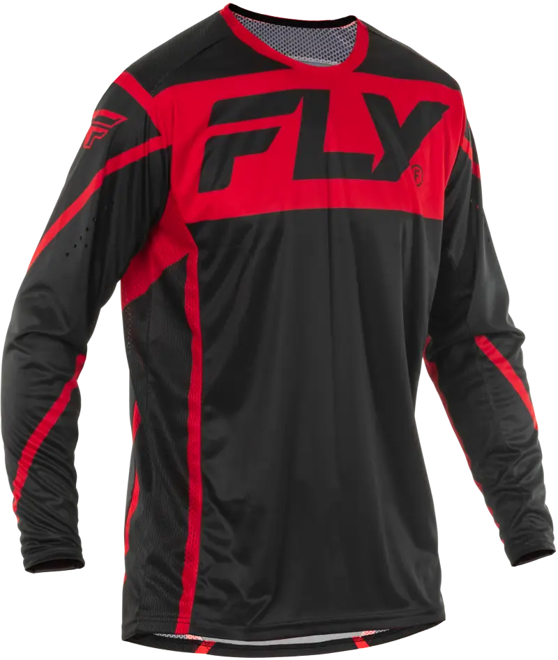 Black and red long-sleeved Lite Jersey shirt, perfect for comfortable fit and RV parts & accessories