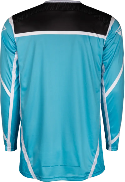 Turquoise and white long-sleeved jersey with comfortable fit for RV parts & accessories