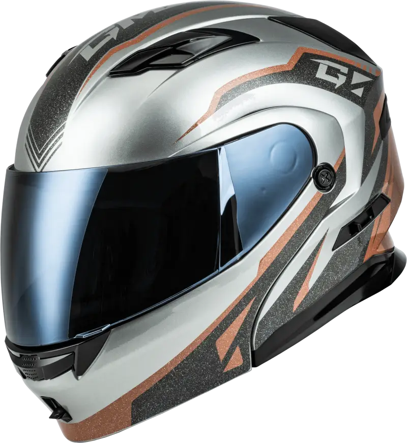 M101381273 Gmax Md-01 Volta Helmet Grey/Black/Copper Metallic Xs - RV and Auto Parts