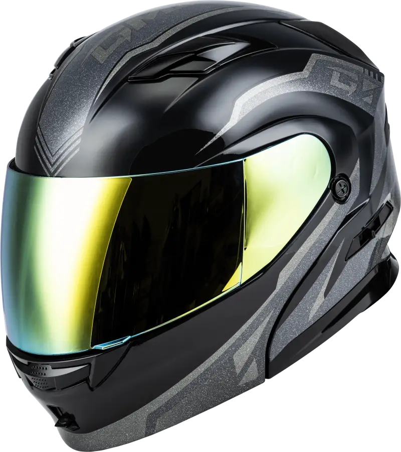 M101381309 Gmax Md-01 Volta Helmet Grey/Silver Metallic 3X - RV and Auto Parts