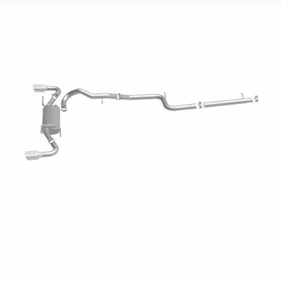 MagnaFlow 10-12 Mazda 3 L4 2.5L Hatchback Split Rear Exit Stainless Cat Back Performance Exhaust 