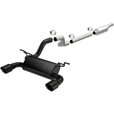 MagnaFlow 2018+ Jeep Wrangler 3.6L 409 SS Dual Split Rear Exit Black Tips Cat-Back Exhaust 