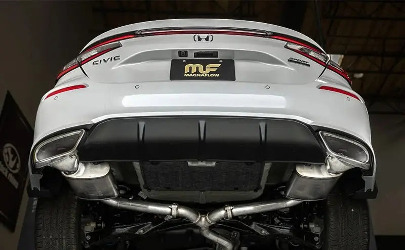 Magnaflow cat-back exhaust for 2018 Honda Civic Sport with dual chrome tips