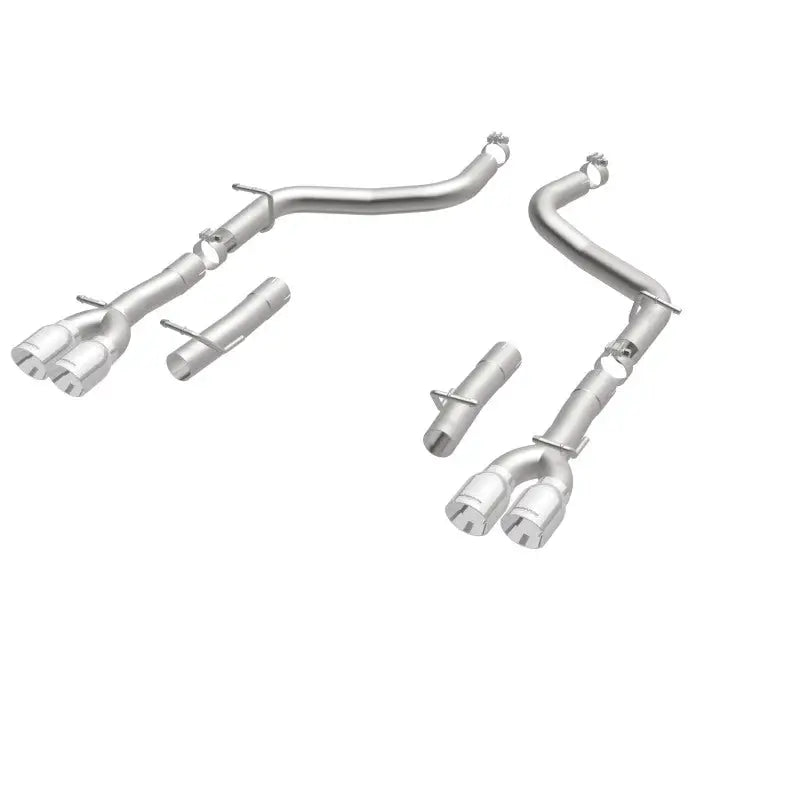 MagnaFlow Axle-Back SS 2.5in Quad Split Rear 3.5in Tip 2015 Dodge Challenger 3.6L V6 - Truck & Automotive