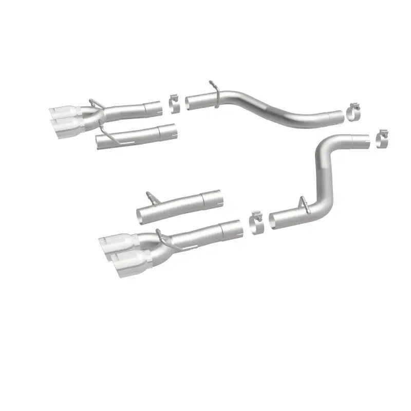 MagnaFlow Axle-Back SS 2.5in Quad Split Rear 3.5in Tip 2015 Dodge Challenger 3.6L V6 - Truck & Automotive