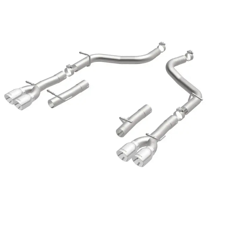 MagnaFlow Axle-Back SS 2.5in Quad Split Rear 3.5in Tip 2015 Dodge Challenger 3.6L V6 - Truck & Automotive
