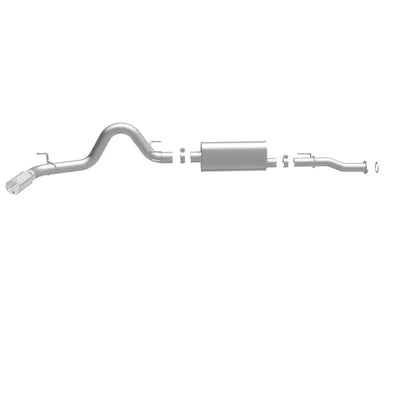 MagnaFlow Cat-Back 2016 Toyota Tacoma 3.5L V6 SS 3in Single Pass Side Exit Rear 4in Tip - Truck & Automotive