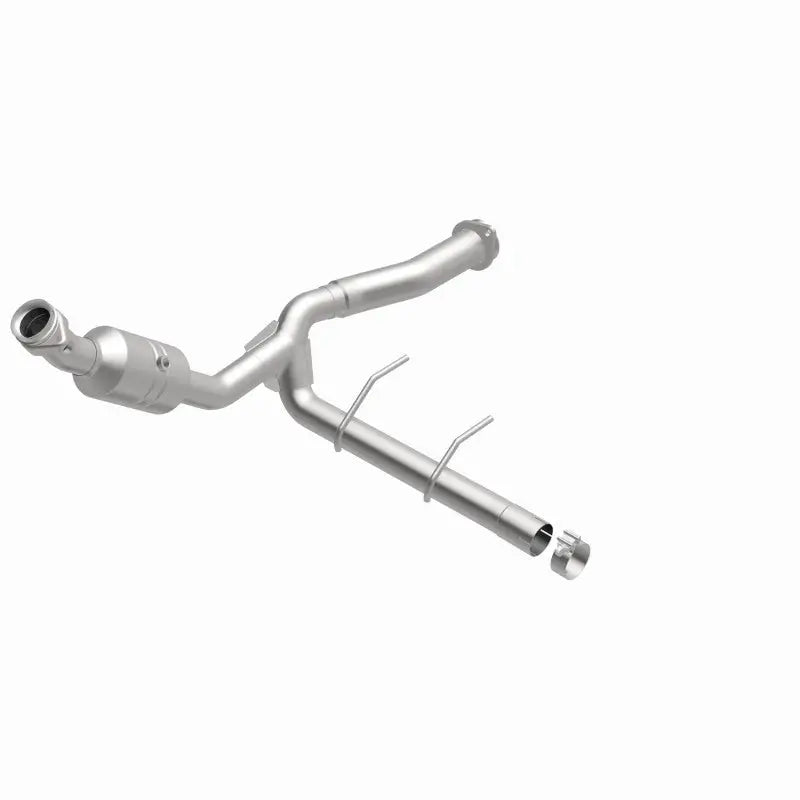 Silver exhaust system featuring Magnaflow Conv catalytic converter for F-150 5.0L