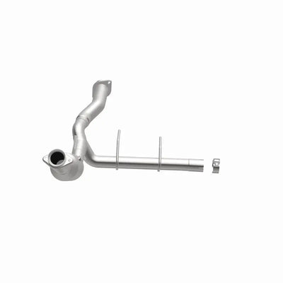 Silver Magnaflow Conv exhaust pipe with mounting brackets for F-150 5.0L OEM grade
