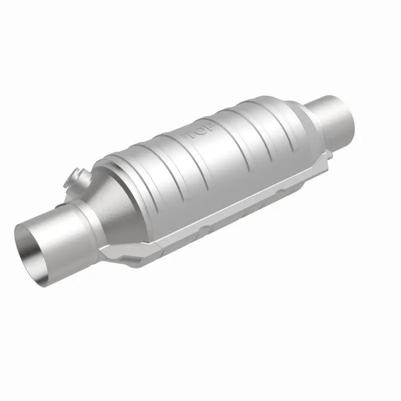 MagnaFlow Conv Univ 2.25in Inlet/Outlet Center/Center Round 11in Body L x 5.125in W 15in Overall - Truck & Automotive