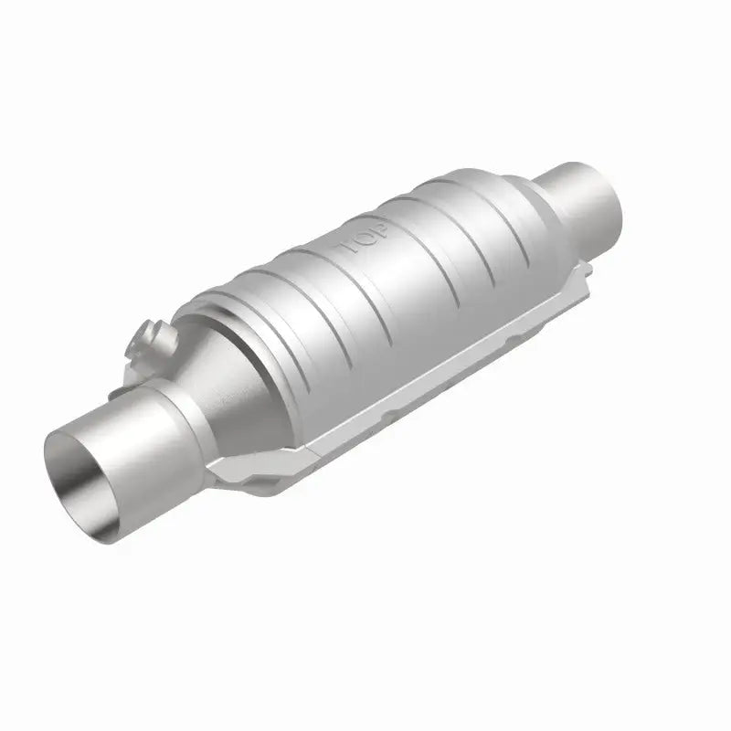 MagnaFlow Conv Univ 2.25in Inlet/Outlet Center/Center Round 11in Body L x 5.125in W 15in Overall - Truck & Automotive